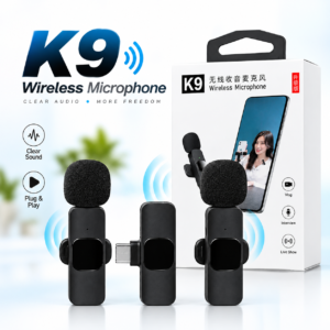 K9 wireless lavalier microphone for smartphones and cameras